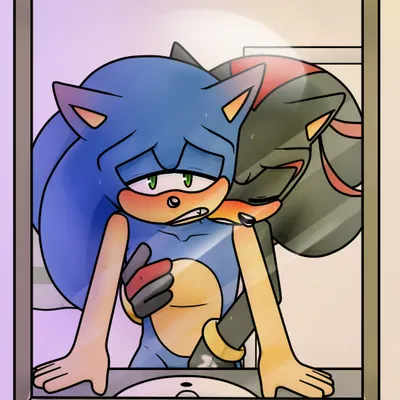 shadow the hedgehog, sonic the hedgehog (sega, sonic the hedgehog (series)) created by gottagoblast