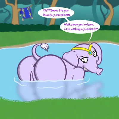 shantae (elephant form) (shantae (series), wayforward) created by sharkinwaves