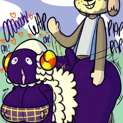 shep (animal crossing), vesta (animal crossing) (animal crossing, nintendo) created by klutzatdusk