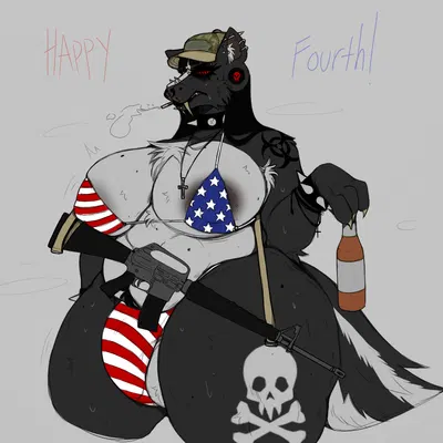 smelly skunk (4th of july) created by 50beowulf
