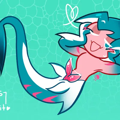 sorbet shark cookie (cookie run, cookie run kingdom)