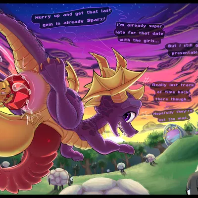 sparx, spike (mlp), spyro (activision, european mythology) created by v3rg3