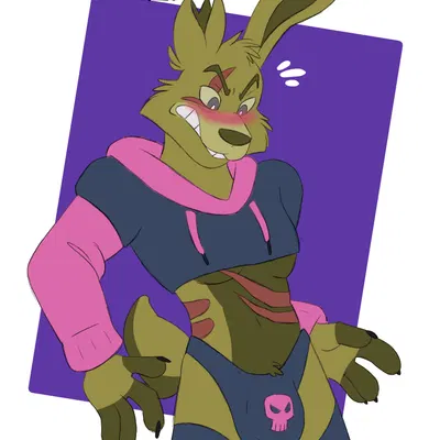 springtrap (fnaf) (five nights at freddy's, five nights at freddy's 3) created by mandyfoxy