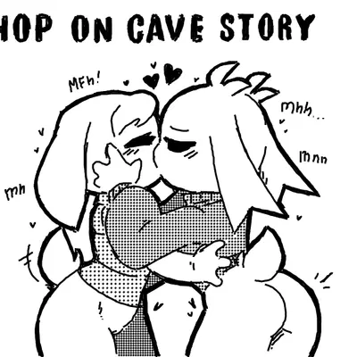 sue sakamoto, toroko (cave story, hop on (meme)) created by nekuzx