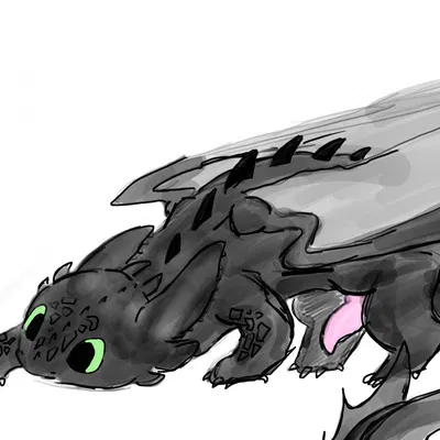 toothless (dreamworks, european mythology) created by wyrmling (artist)