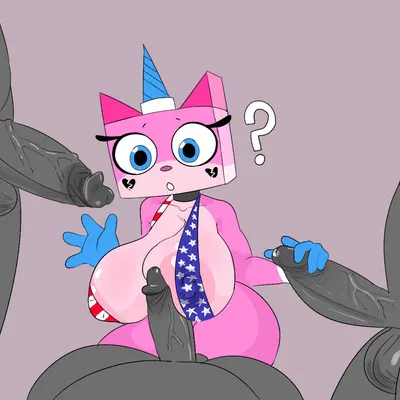 unikitty (4th of july, cartoon network) created by savagensfw