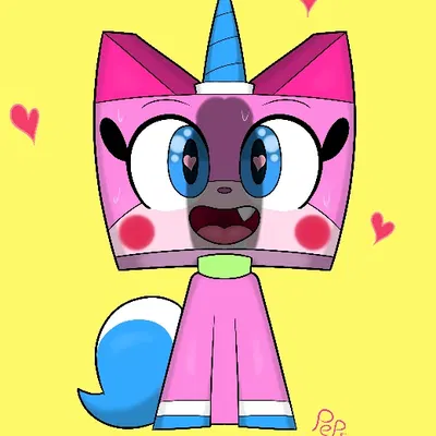 unikitty (cartoon network, lego) created by pepsdead