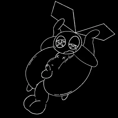 vibri (vib-ribbon) created by fresh knight