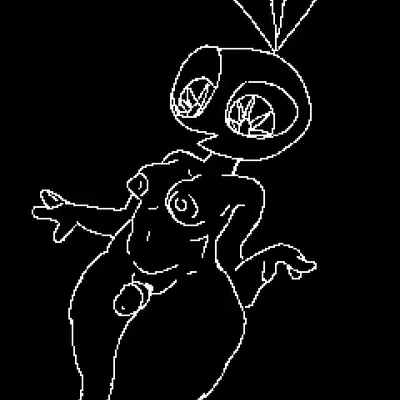 vibri (vib-ribbon) created by vussybussy