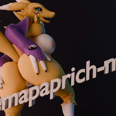 warfare renamon (bandai namco, digimon) created by emapaprich-nsfw