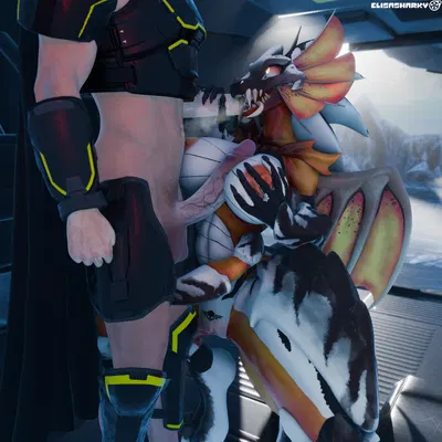 xena (sketchy protogen) (helldivers) created by elisasharky (artist)