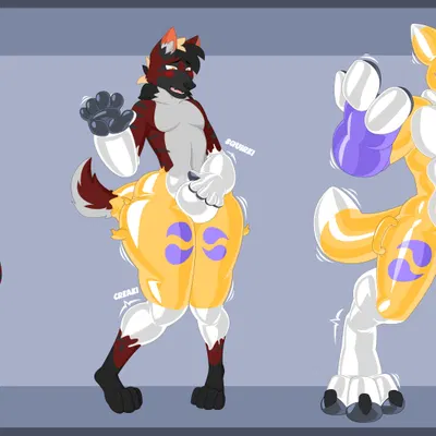 zikz (zephyrthehyena) (bandai namco, digimon) created by gridbull