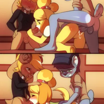 alex the koala, fan character, isabelle (animal crossing) (animal crossing, nintendo) created by wildblur