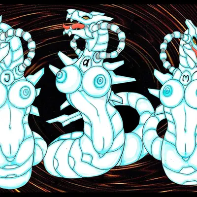 alexis rhodes, jasmine (yu-gi-oh), mindy (yu-gi-oh) (konami, mythology) created by ivanks