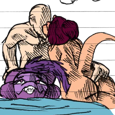 alma (luxianodb), anon (snoot game), everly (tomasllade) (cavemanon studios, snoot game) created by banco