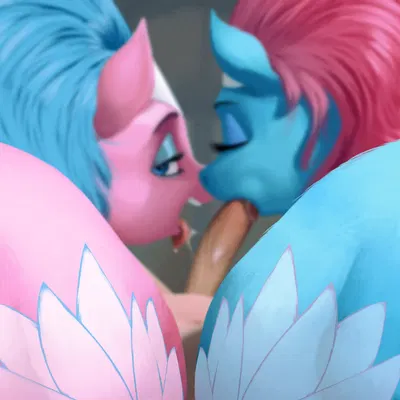 aloe (mlp), lotus (mlp) (friendship is magic, hasbro) created by mercurial64