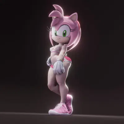 amy rose (sega, sonic the hedgehog (series)) created by lia3d