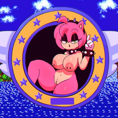 amy rose (sega, sonic the hedgehog (series)) created by rabiosin