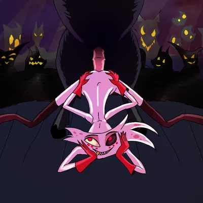 angel dust (hazbin hotel, hellaverse) created by causticutie