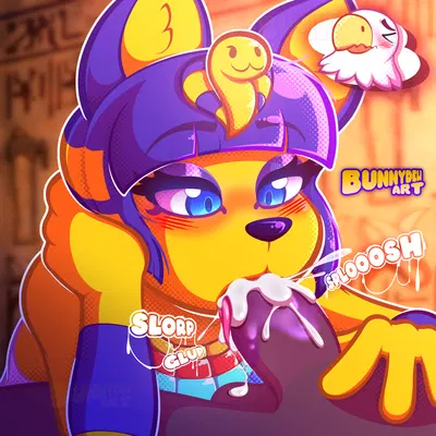ankha (animal crossing), apollo (animal crossing) (animal crossing, nintendo) created by bunnydewart
