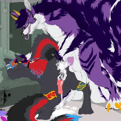 anthro, bodily fluids, cum, cum inflation