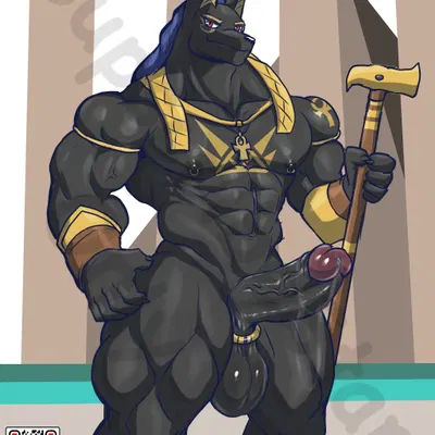 anubis (egyptian mythology, middle eastern mythology) created by masterelrest