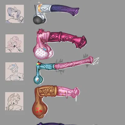 applejack (mlp), fluttershy (mlp), pinkie pie (mlp) (friendship is magic, hasbro) created by peculiart, stickface