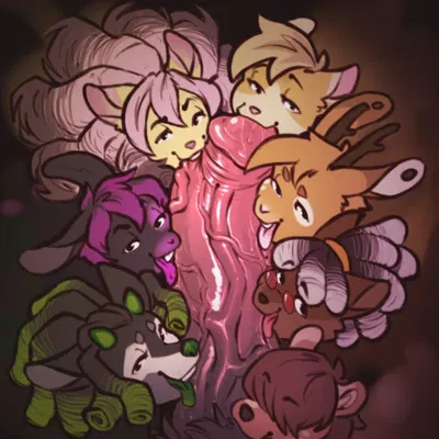 artemis jackalope, kal (@kalthewolf), kiwa biscuitcat created by kbiscuitcat