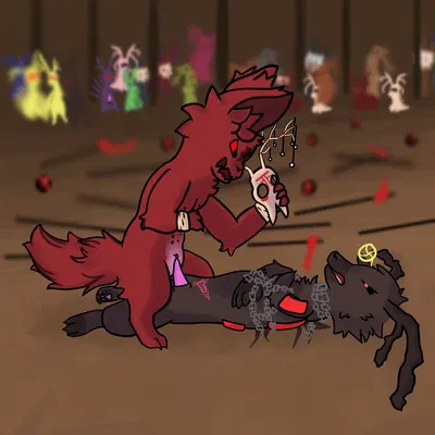 artificer (rain world), chieftain scavenger (akupara games, rain world) created by shimmering golden wing