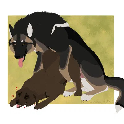 ashen (vinny the wolf), hed (hedonophobia h) (mythology) created by hedonophobia h