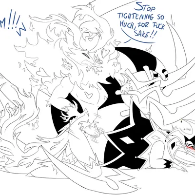 asmodeus (helluva boss), mammon (helluva boss) (european mythology, greek mythology) created by kirkland897