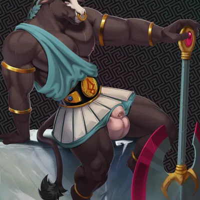 asterius (hades) (european mythology, greek mythology) created by mariart