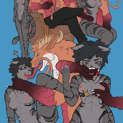 aunix (nanovyne), draixen (scaledfox) (mythology) created by lightningwolt