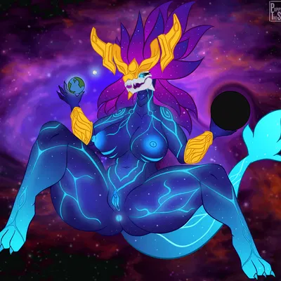 aurelion sol (lol) (league of legends, mythology) created by puppytheshark