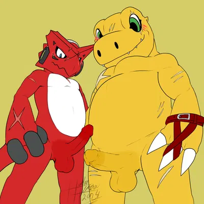 axl shoutmon (bandai namco, digimon) created by heibanhikaru