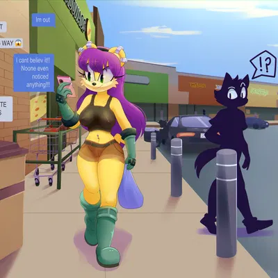 background character, mina mongoose (archie comics, sega) created by apinkgrape