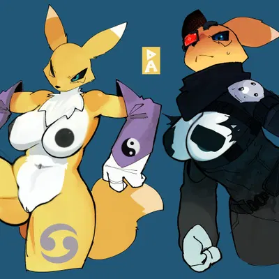 bandai namco, digimon created by goonie-san