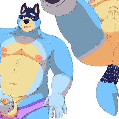bandit heeler (bluey (series)) created by daire301