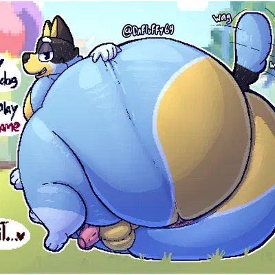 bandit heeler (bluey (series)) created by thefluffyrey69