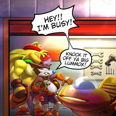 bark the polar bear, fang the hunter (sega, sonic the hedgehog (series)) created by trashbadger