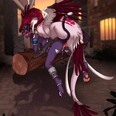 becky (knightofroses), bloody snow (jurassic punk) created by tittybat