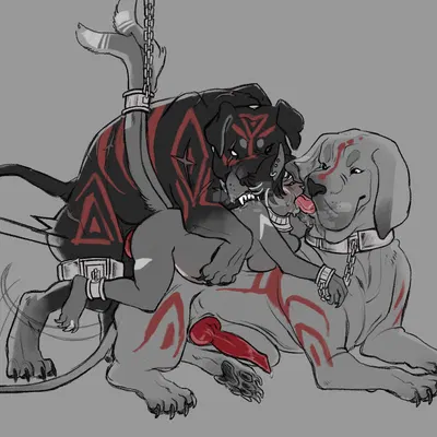 becky (knightofroses), brutus (knightofroses), caesar (knightofroses) created by dirtyhorror