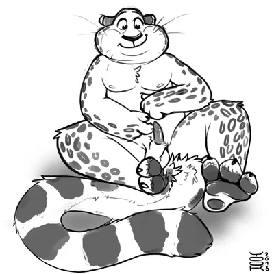 benjamin clawhauser (disney, zootopia) created by yookie