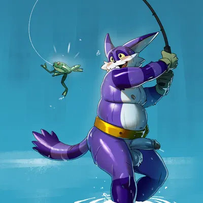 big the cat (sega, sonic the hedgehog (series)) created by ryokusetteh