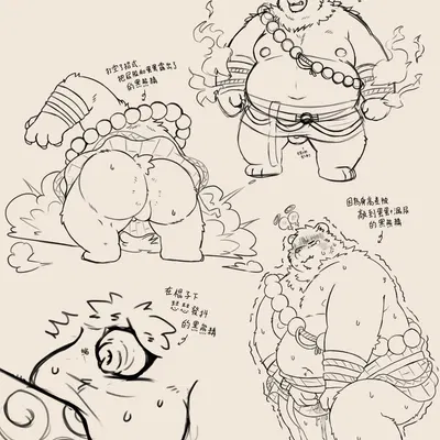 black bear guai (black myth: wukong) created by 96panda