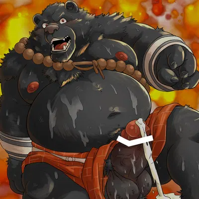 black bear guai (black myth: wukong) created by chobikuma