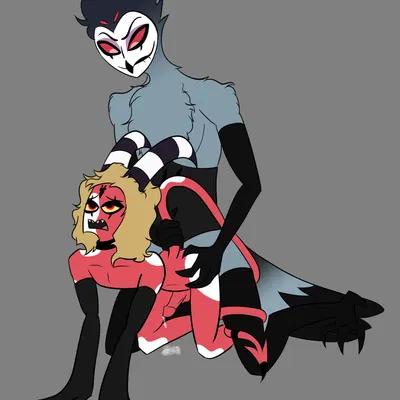 blitzo (helluva boss), stolas (helluva boss) (hellaverse, helluva boss) created by reachahighernoon