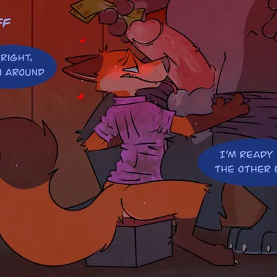 bobbie (rotten robbie), nick wilde (disney, truly (drink)) created by rotten robbie