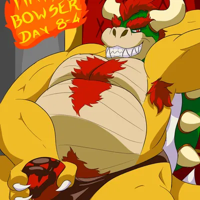 bowser (bowser day, mario bros) created by hyenaradley