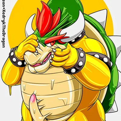 bowser (bowser day, mario bros) created by xedrykthedragon